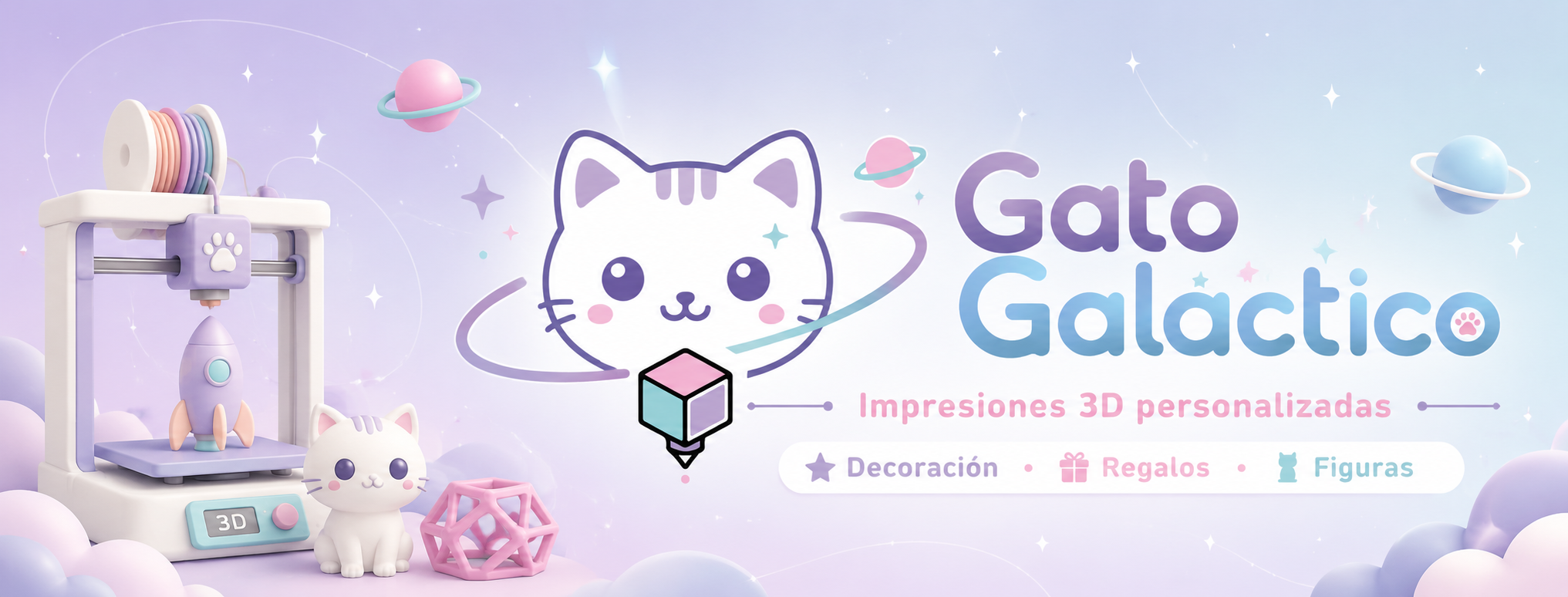 Gato Galáctico: impresión 3D, creatividad y diseño